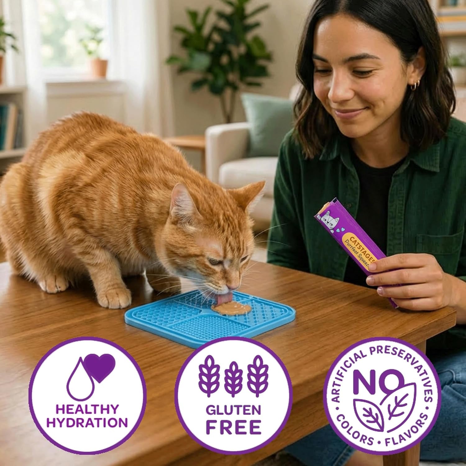 catstages-purrfect-squeeze-lickable-wet-cat-treats-creamy-puree-treat-topper-made-with-real-chicken-clean-ingredients-no-artificial-preservatives-0-5-oz-tubes-50-count-4-flavor-variety-pack