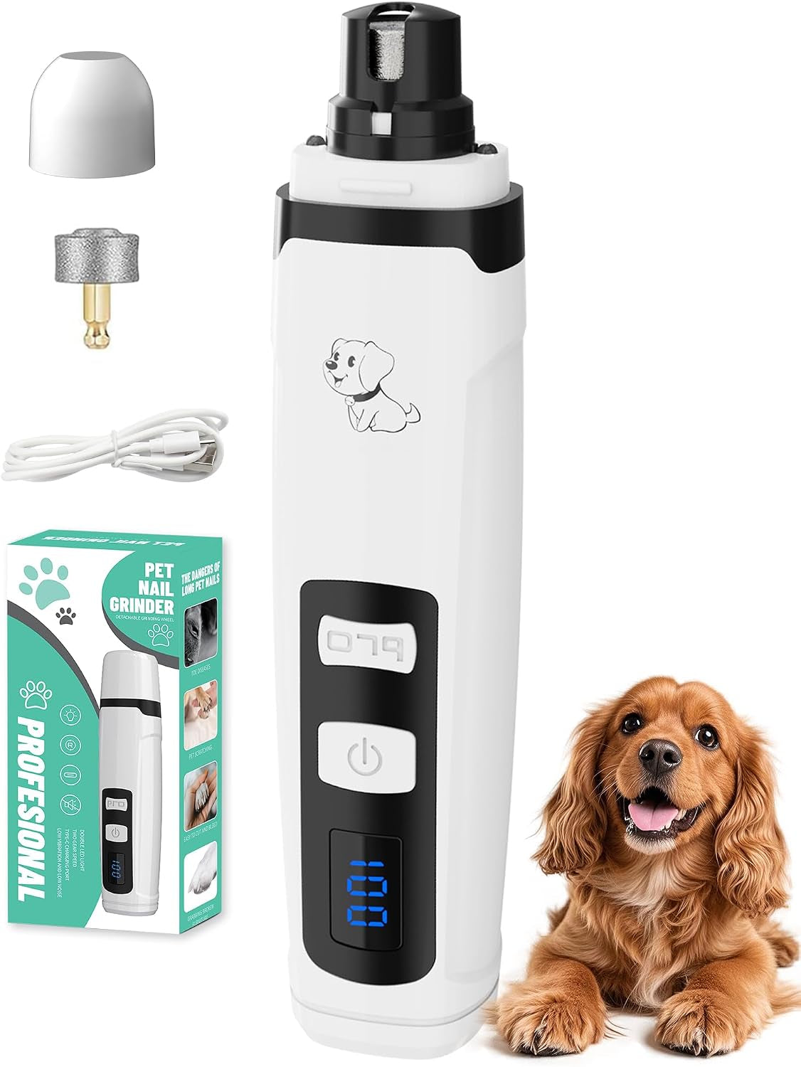 silent-pet-nail-grinder-for-dogs-cats-3-grinding-heads-professional-2-speed-rechargeable-dog-nail-trimmer-for-small-medium-dogs-cats-painless-paw-grooming
