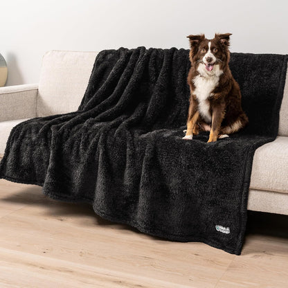 Petami Fluffy Waterproof Dog Blanket for Couch and Bed, Reversible Sherpa Pet Throw, Pee Proof Furniture Protector Sofa Cover, Washable Cat Blanket for Medium Large Dogs and Cats (Taupe Camel, 60X80)33