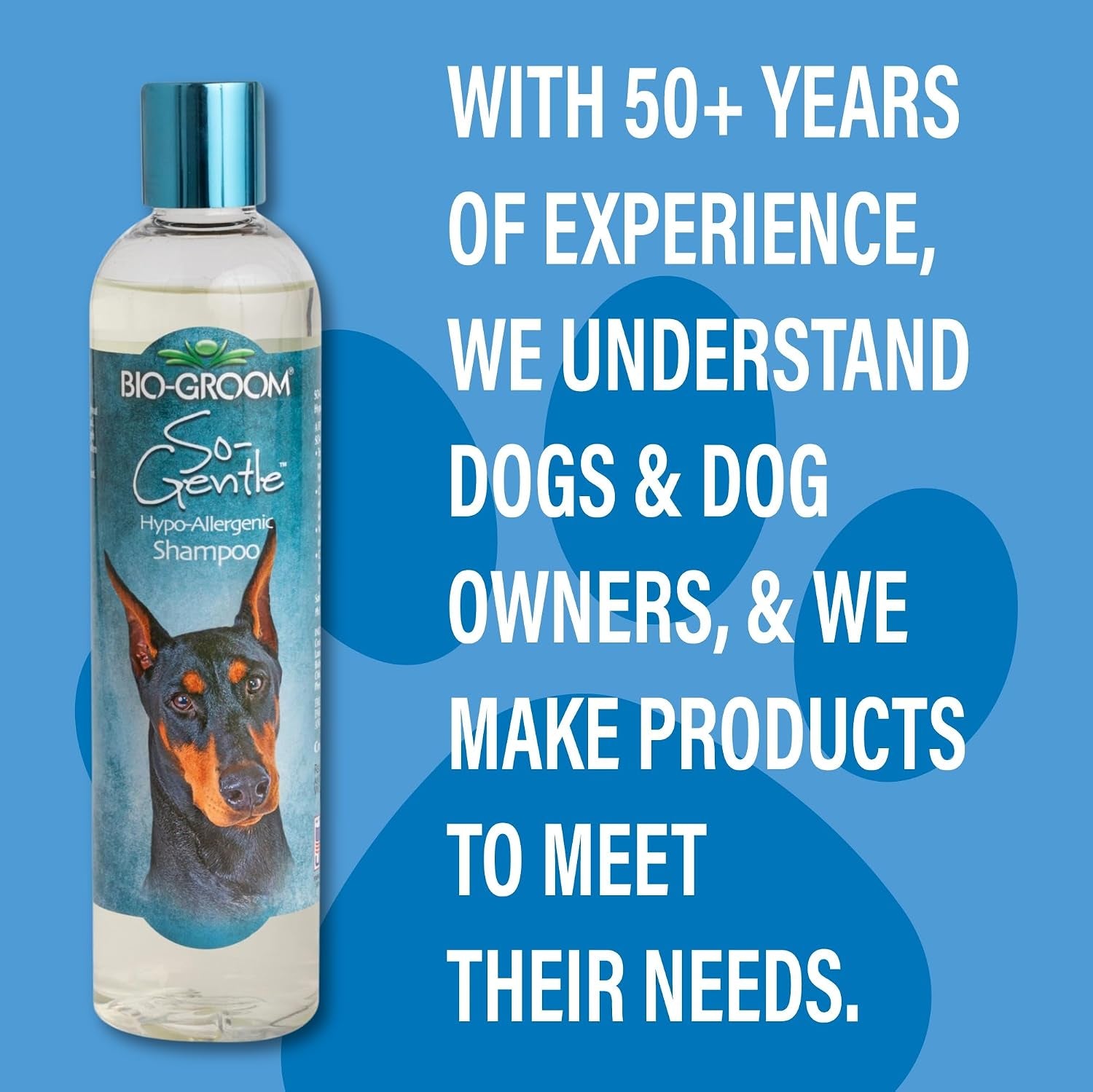 bio-groom-so-gentle-hypoallergenic-dog-shampoo-tearless-cat-dog-bathing-supplies-puppy-shampoo-for-gentle-skin-cruelty-free-made-in-usa-tear-free-dog-products-1-gallon