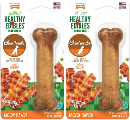 Nylabone Healthy Edibles Dog Treats Variety Pack, Small, 3 Count | Roast Beef, Chicken, & Bacon Flavor, Natural Dog Treats, USA Made, Highly Digestible, Dog Bones for Small Dogs up to 25 Lbs11
