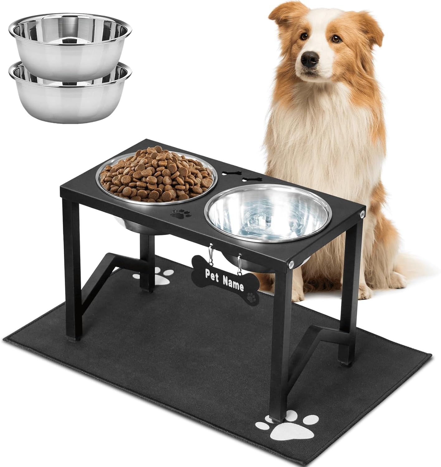 elevated-dog-bowls-metal-raised-dog-bowl-stand-with-2-thick-58oz-stainless-steel-food-bowls-non-slip-mat-11-8-tall-for-medium-large-breeds