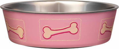 Loving Pets Bella Dog Bowls- Stainless Steel Dog & Cat Bowls - Spill Proof Dog Food Bowl, Cat Bowl, Puppy Essentials & Pet Supplies Great for Home & Travel (Medium 20-35 Lbs, Blueberry)19