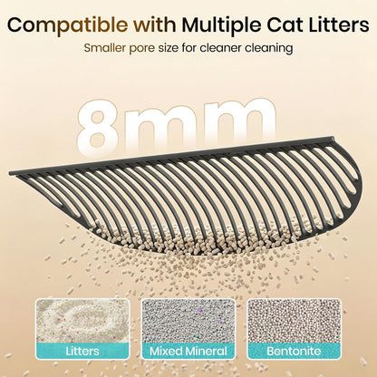 Invengo Automatic Self-Cleaning Cat Litter Box, Open Top Design with Safety Sensors and Anti-Pinch Protection, Smart Automatic Litter Box for Small & Medium Cats and Multi-Cat Homes, Charcoal Grey7