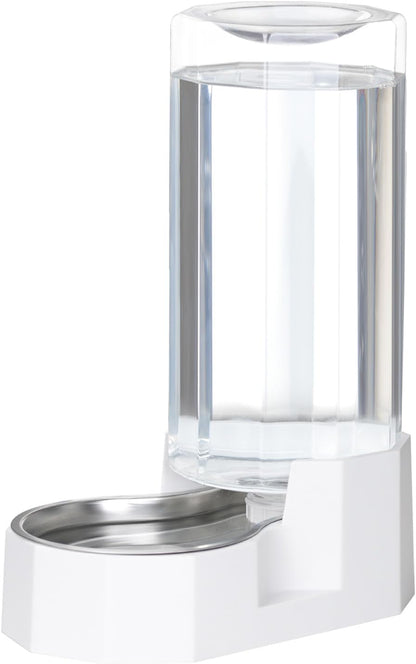 Sfozstra 5L Cat Gravity Water Bowl Dispenser: Stainless Steel Bowl | No Power Needed / No Filter Required / Spill Proof Design / Easy Cleaning / Cats & Small Dogs / Home Crate Area & Travel10