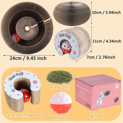 Magic Organ Cat Scratching Board & Accordion Toy - Cat Butler Snuffle Paw Cardboard Slinky5