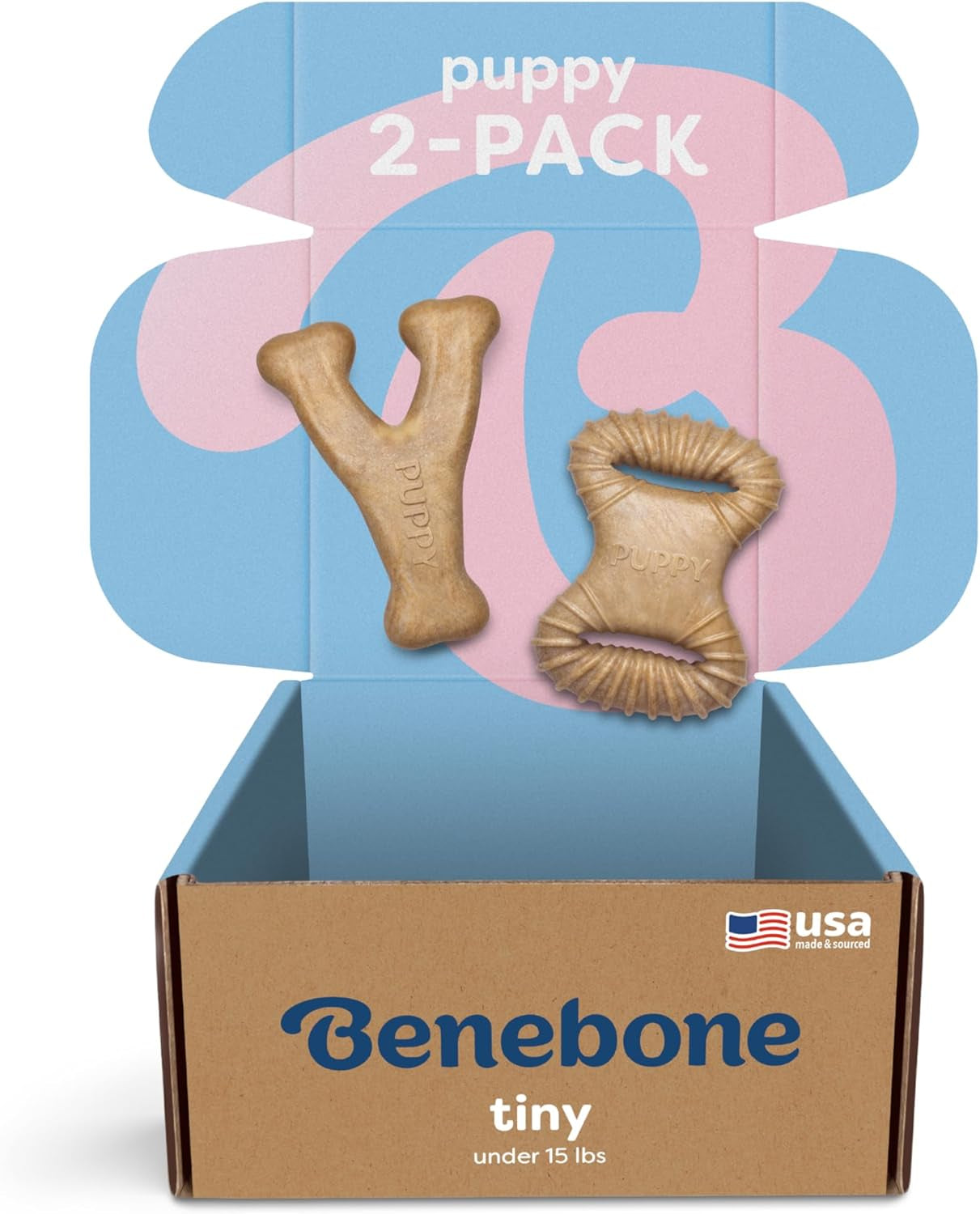 benebone-puppy-2-pack-dental-chew-wishbone-dog-chew-toys-made-in-usa-real-bacon-flavor