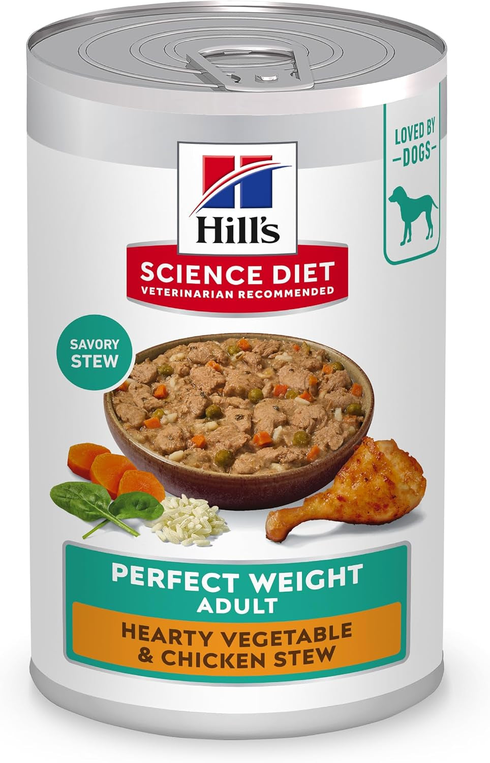 hills-science-diet-adult-perfect-weight-wet-dog-food-1-veterinarian-recommended-vegetable-chicken-stew-12-5-oz-cans-12-pack