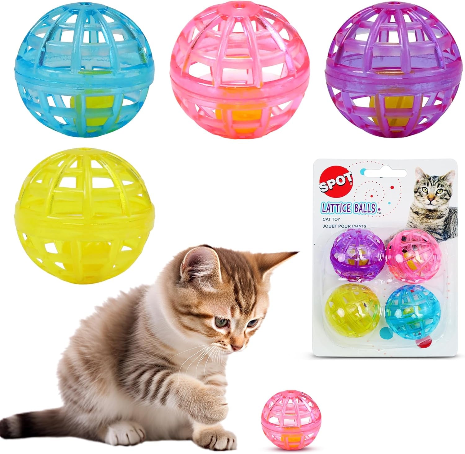 spot-lattice-balls-cat-toys-durable-fun-balls-with-bells-perfect-for-swatting-and-batting-colorful-toys-to-entertain-indoor-cats-and-kittens-1-5-inch-4-pcs