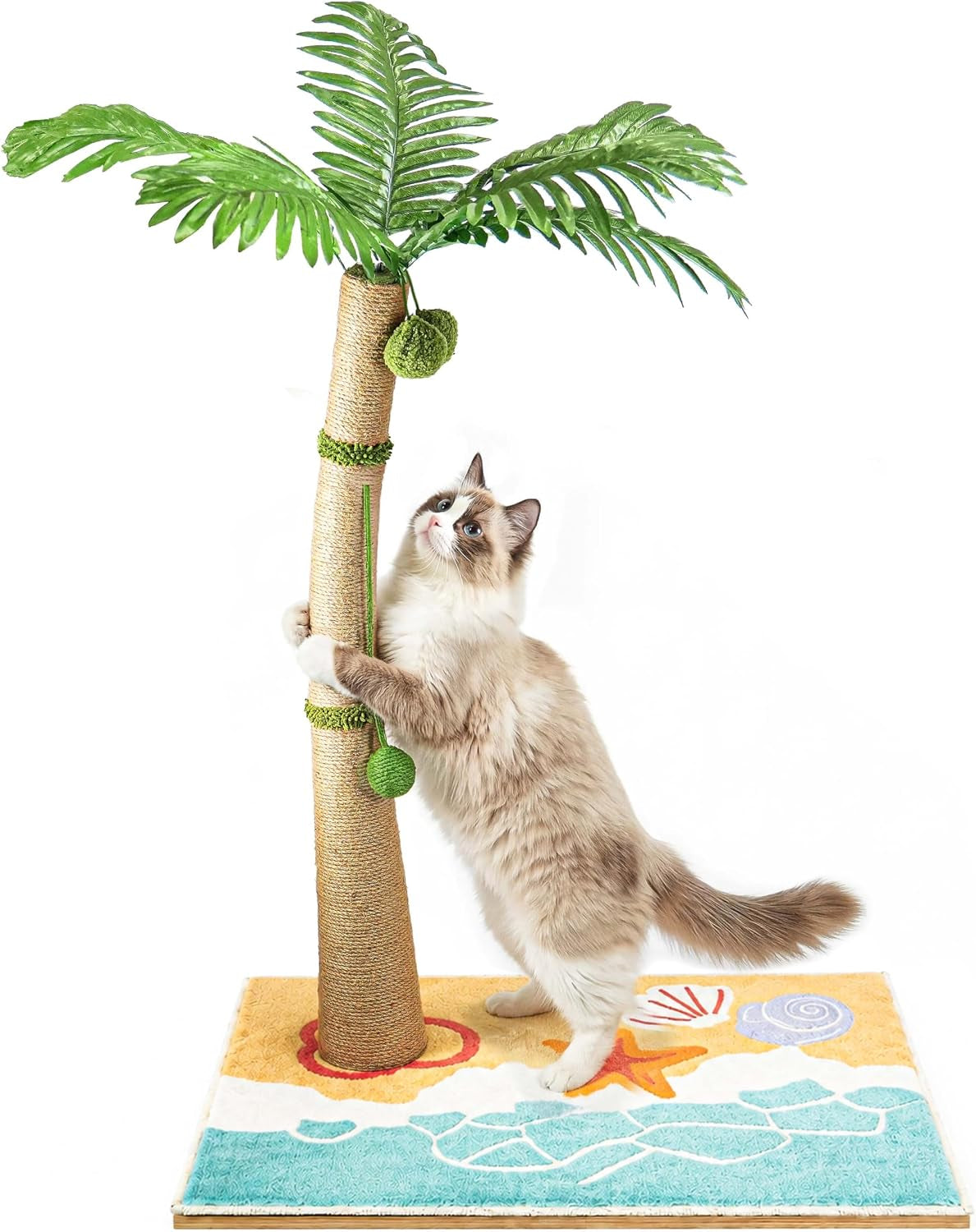 tall-cat-scratching-post-for-indoor-cats-adults-33-large-cat-scratch-post-with-perch-cute-cat-scratching-post-with-boho-carpet-dangling-ball-toys-white