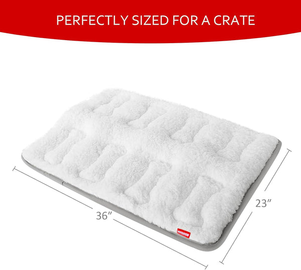 Dog Bed Crate Mat(36" X 23"), Soft Plush Dog Bed Pad Machine Washable Crate Pad, Dog Sleeping Mat with anti Slip Bottom | Machine Washable Crate Pad, Dog Sleeping Mat with anti Slip Bottom4