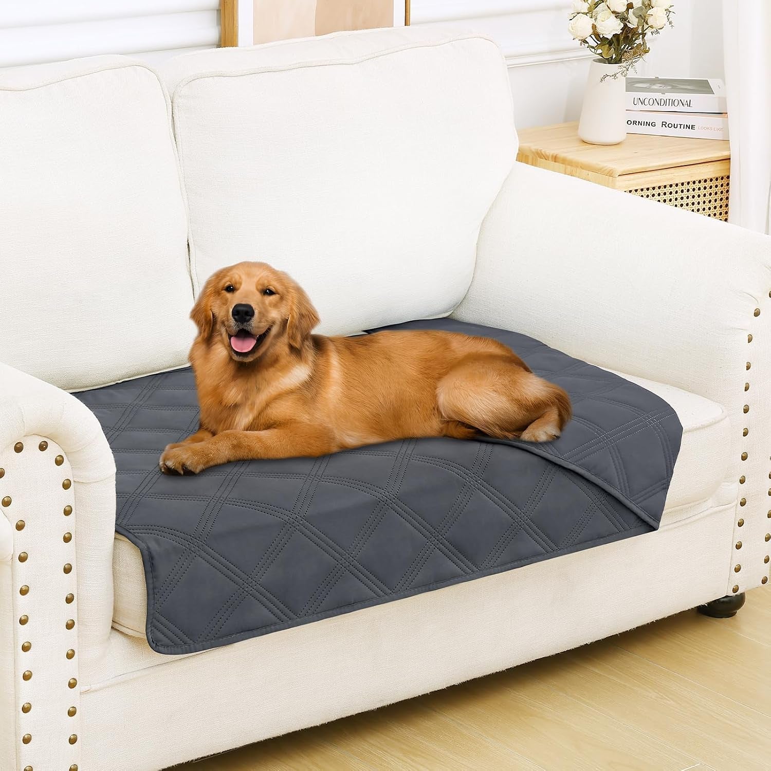 smiry-waterproof-dog-bed-cover-blanket-reversible-pet-blanket-soft-reversible-washable-leakproof-cats-dogs-couch-cover-for-sofa-couch-furniture-30x70-inch