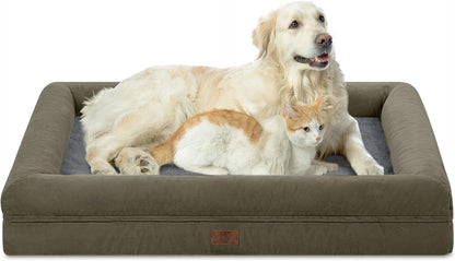 XL Orthopedic Waterprood Dog Bed for Extra Large Size Dogs | 360 Degree Bolster Support, Egg Crate Foam, Waterproof Liner, Non-Slip Bottom, Machine Washable Cover, 45 X 35 Inch11