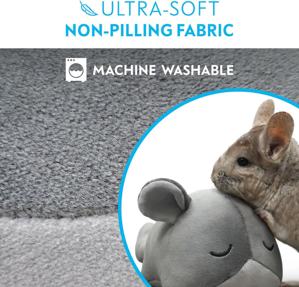 Paw Inspired Chinchilla Cuddler Plush Accessory Toy for Pets, 9 Inch, Gray | Bonding for Chinchillas, Guinea Pigs, Hamsters, Rats, Ferrets, Hedgehogs, Sugar Gliders, Small Animals5