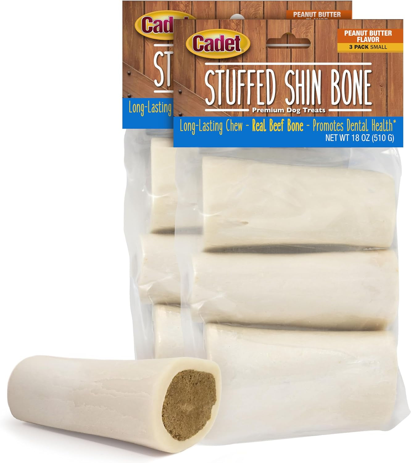 cadet-stuffed-shin-bone-long-lasting-dog-chew-bones-for-aggressive-chewers-high-protein-filled-bone-dental-chew-for-dogs-peanut-butter-flavor-filling-3-4-for-small-dogs-3-pack