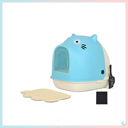 Dog Potty Training Toilet ﻿ Fully Enclosed Cat Litter Basin Semi-Closed Toilet, Large Creative Box, Easy to Clean and Durable Pan（Black）(D)10