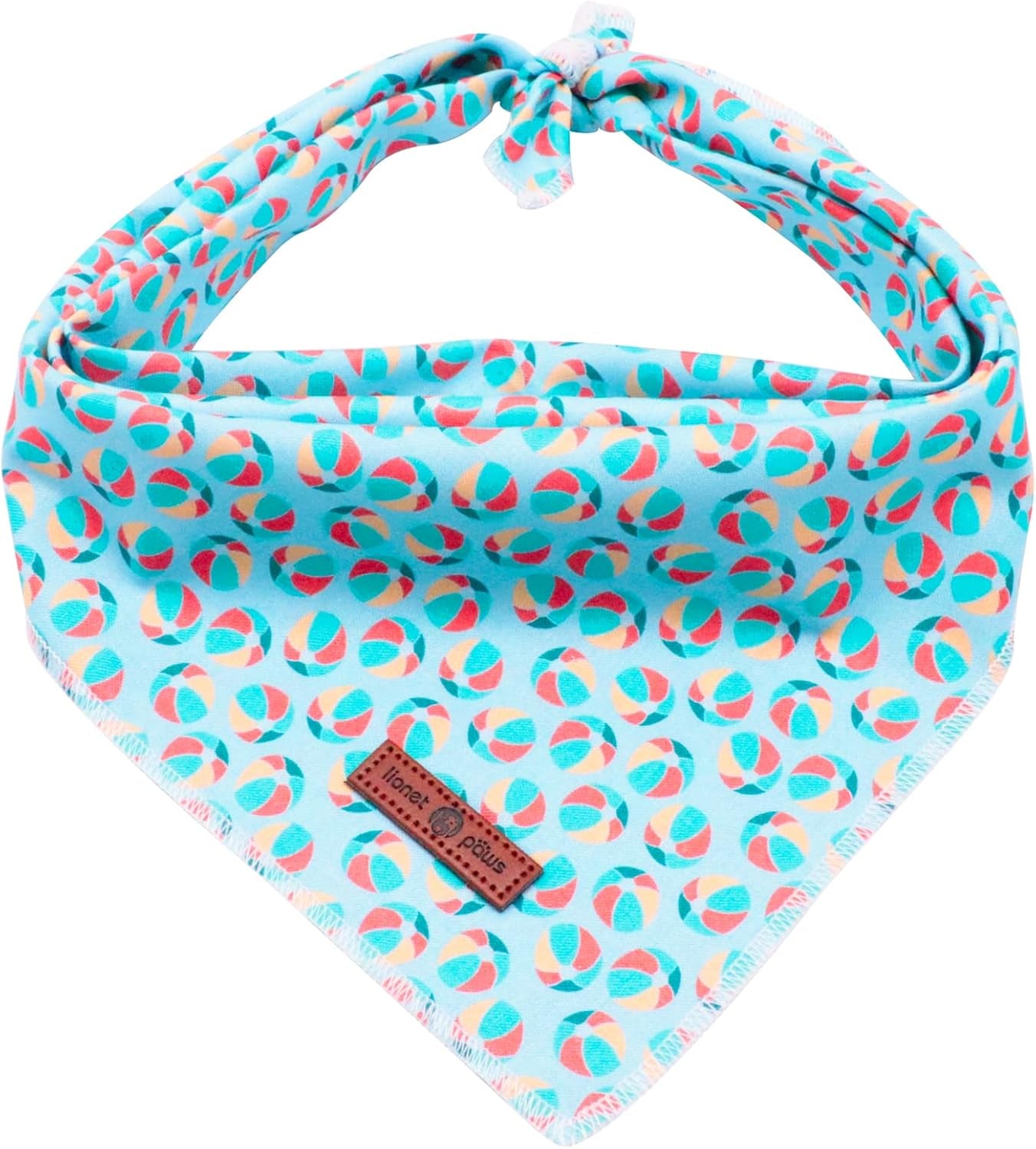 lionet-paws-dog-bandana-for-small-medium-large-dogs-cat-kerchief-blue-doit-triangle-bibs-scarf-for-girl-or-boy