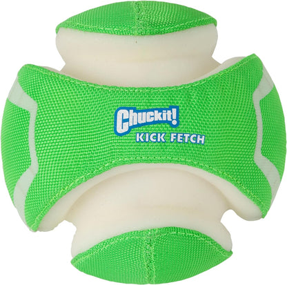 Chuckit! Kick Fetch Ball Dog Toy, Floats in Water, Large 8 Inch Diameter | Durable Rubber and Foam Build, Interactive Play Design, Great for Pool or Lake Sessions, Built for Big Breed Dogs Each Day10
