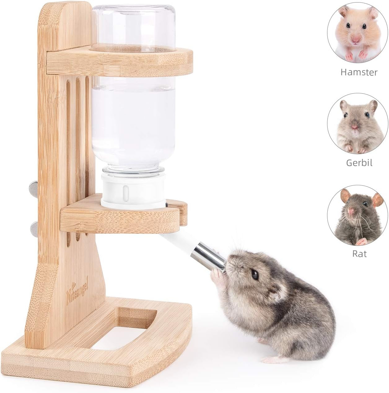 niteangel-hamster-water-bottle-with-stand-4oz-120ml-capacity-leak-proof-adjustable-height-far-away-cage-mess-wet-bedding-water-dispenser-for-syrian-dwarf-hamster-gerbils-mice-rat-or-small-pets