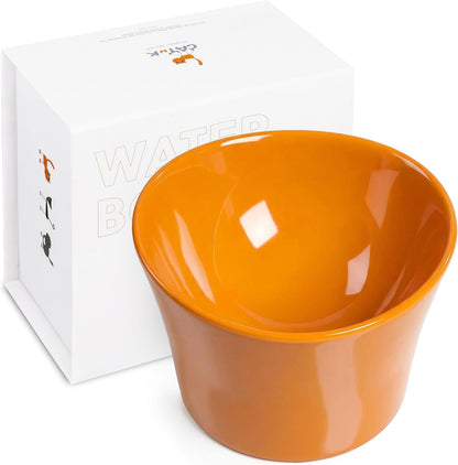 Elevated Cat Bowls for Water – Whisker & Neck Fatigue Shallow Cat Dishes – Raised Bowl for Indoor Cats – Vet-Recommended Height, Modern Pedestal Design – Non-Slip & Dishwasher-Safe – 8 Oz Powder Blue10