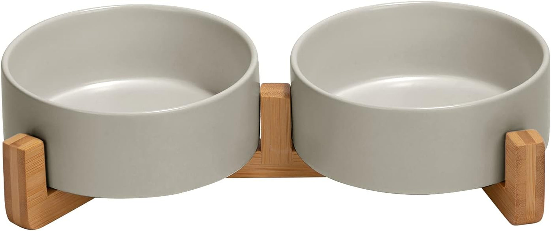 spunkyjunky-ceramic-dog-and-cat-bowl-with-wood-stand-non-slip-matte-glaze-weighted-food-water-set-for-cats-small-dogs-13-5oz