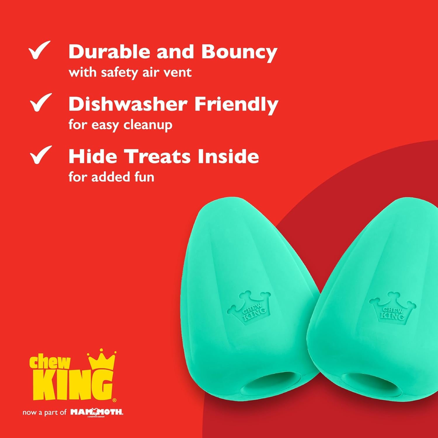 chew-king-by-mammoth-premium-treat-dispensing-dog-toy-durable-natural-rubber-chew-toy-safety-air-vent-interactive-enrichment-toy-for-aggressive-chewers-large-pack-of-2-teal