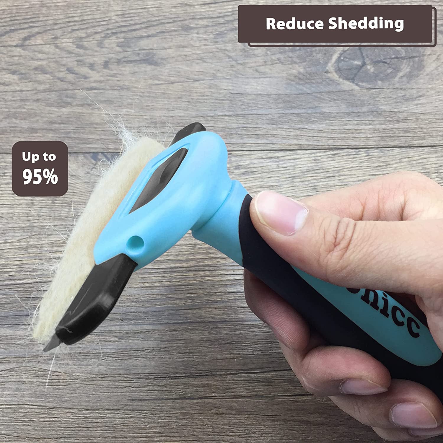 gonicc-pdt-1001-professional-pet-de-shedding-comb-tool-blue-effectively-reduces-shedding-by-up-to-95-ideal-for-short-medium-long-hair-ergonomic-non-slip-handles-durable-and-stable