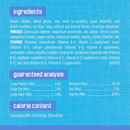 Purina Friskies Shreds with Ocean Whitefish and Tuna in Sauce Wet Cat Food - (Pack of 24) 5.5 Oz. Cans7