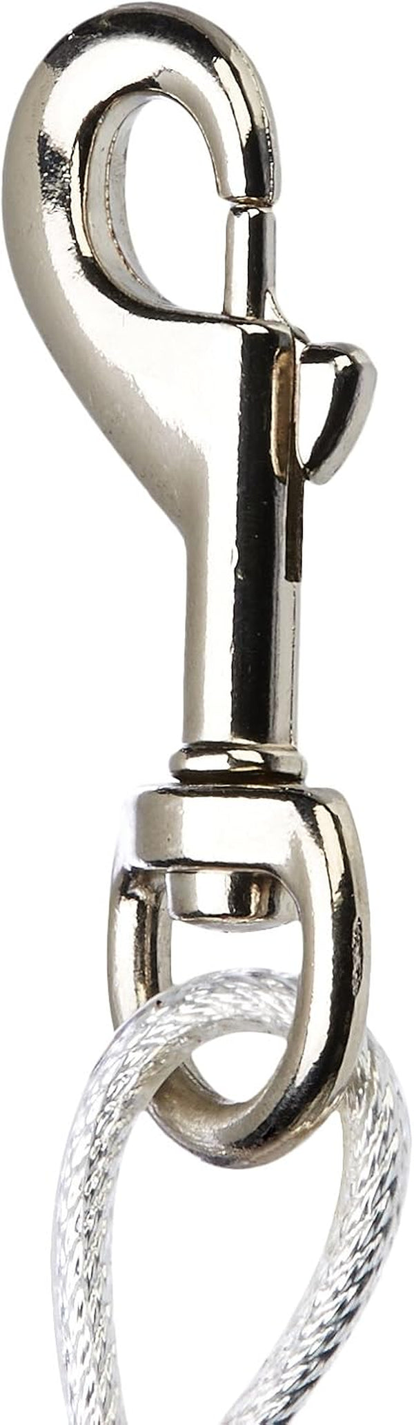 Amazon Basics Rust-Free Steel Wire Tie-Out Cable for Large Dogs up to 90 Lbs, Dog Leash Run Tether, 25 Feet, White4