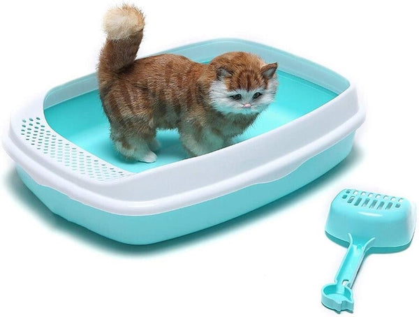 Dog Potty Training Toilet ﻿ Open Cat Litter with Pedal Toilet Large Space Capacity Sand Bowl Pet Supplies(Pink)8