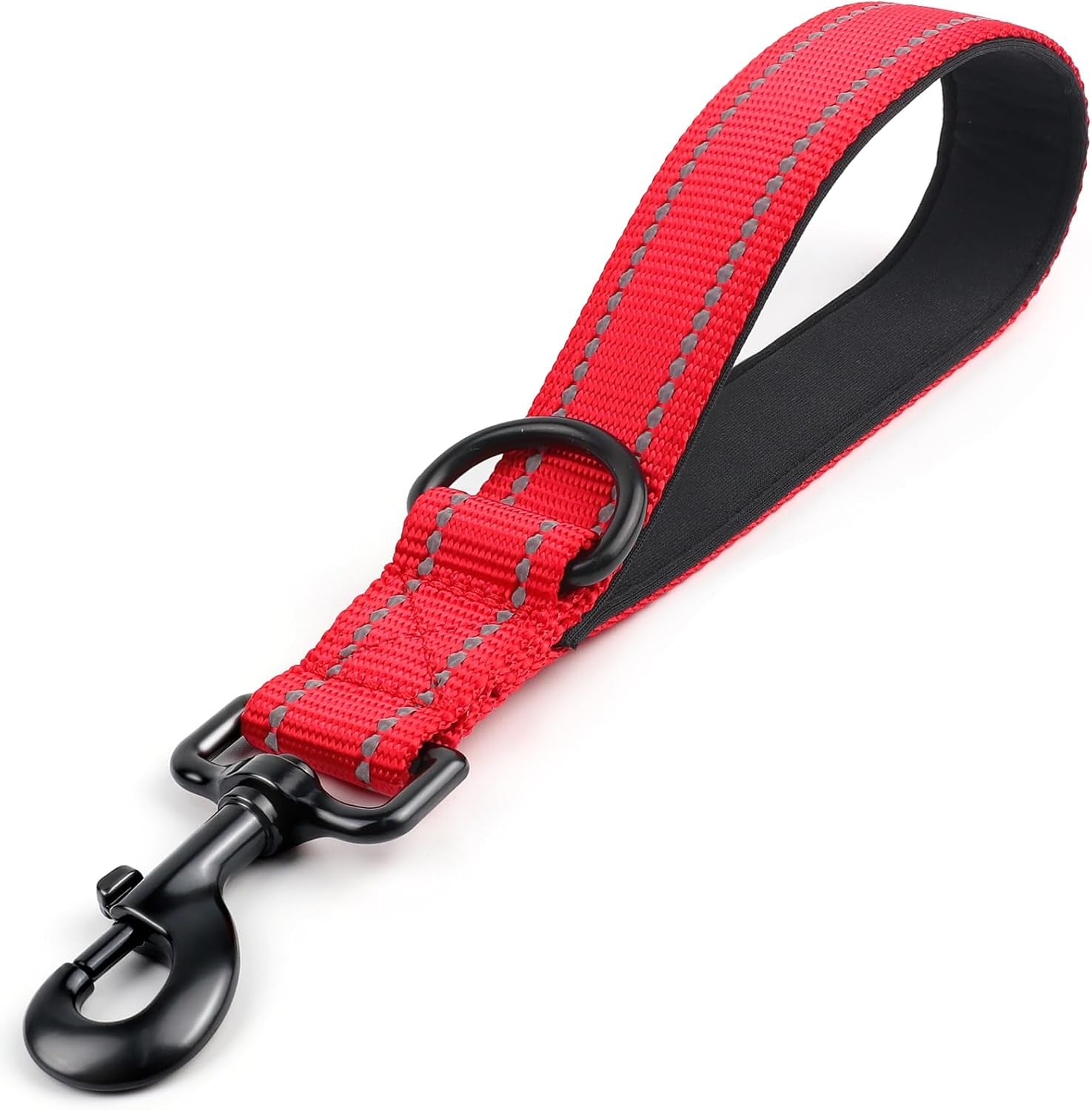 joytale-short-dog-leash-for-close-control-training-18-black-padded-comfort-handle-reinforced-nylon-webbing-secure-metal-clip-for-busy-streets-heel-training