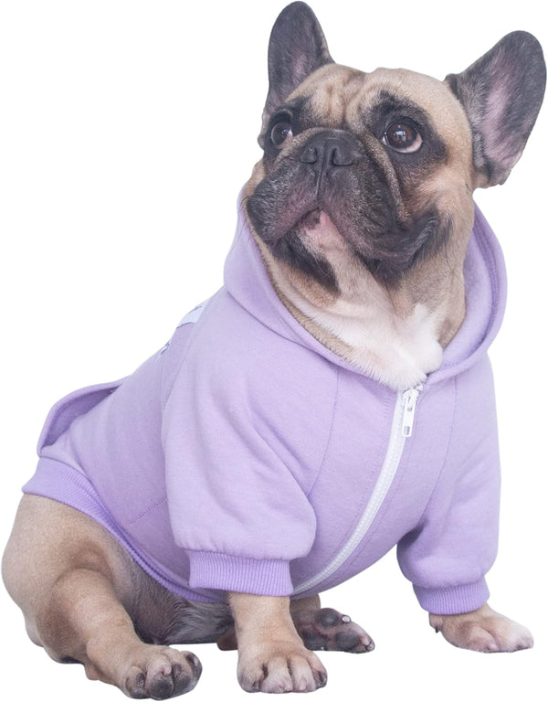 Ichoue French Bulldog Frenchie Clothes Hoodies for Dogs Pug English Boston Terrier Bully Pitbull Corgi Sweatshirt Sweater Clothing - Khaki/Xlarge7