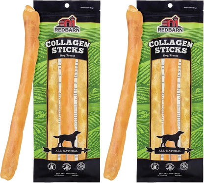 Redbarn Pet Products All-Natural Large 12" Beef Collagen Sticks for Dogs - Long Lasting Low-Odor Alternative to Traditional Rawhide & Bully Sticks - Supports Healthy Joints, Skin, & Coat - 3 Pack22