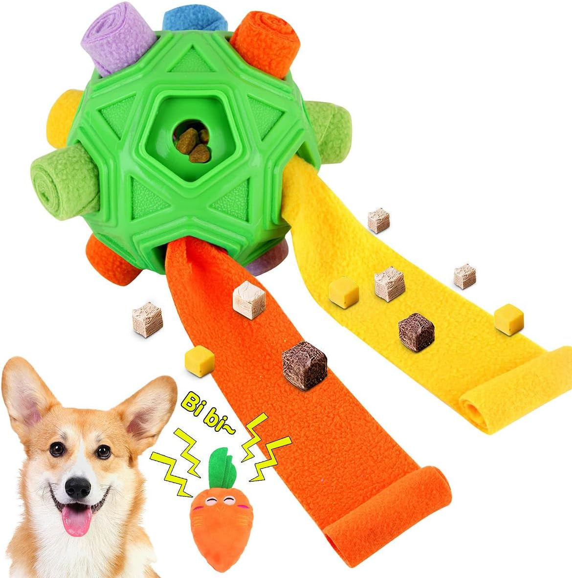 dog-snuffle-ball-interactive-puzzle-dog-toys-encourage-natural-foraging-skills-slow-feeder-for-training-and-stress-relief-cloth-strip-hiding-food-dog-toys-with-squeaky-carrot-toy-for-any-size