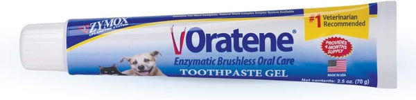 Pet King Brands ZYMOX Oratene Brushless Toothpaste Gel for Dogs and Cats, 2.5Oz1