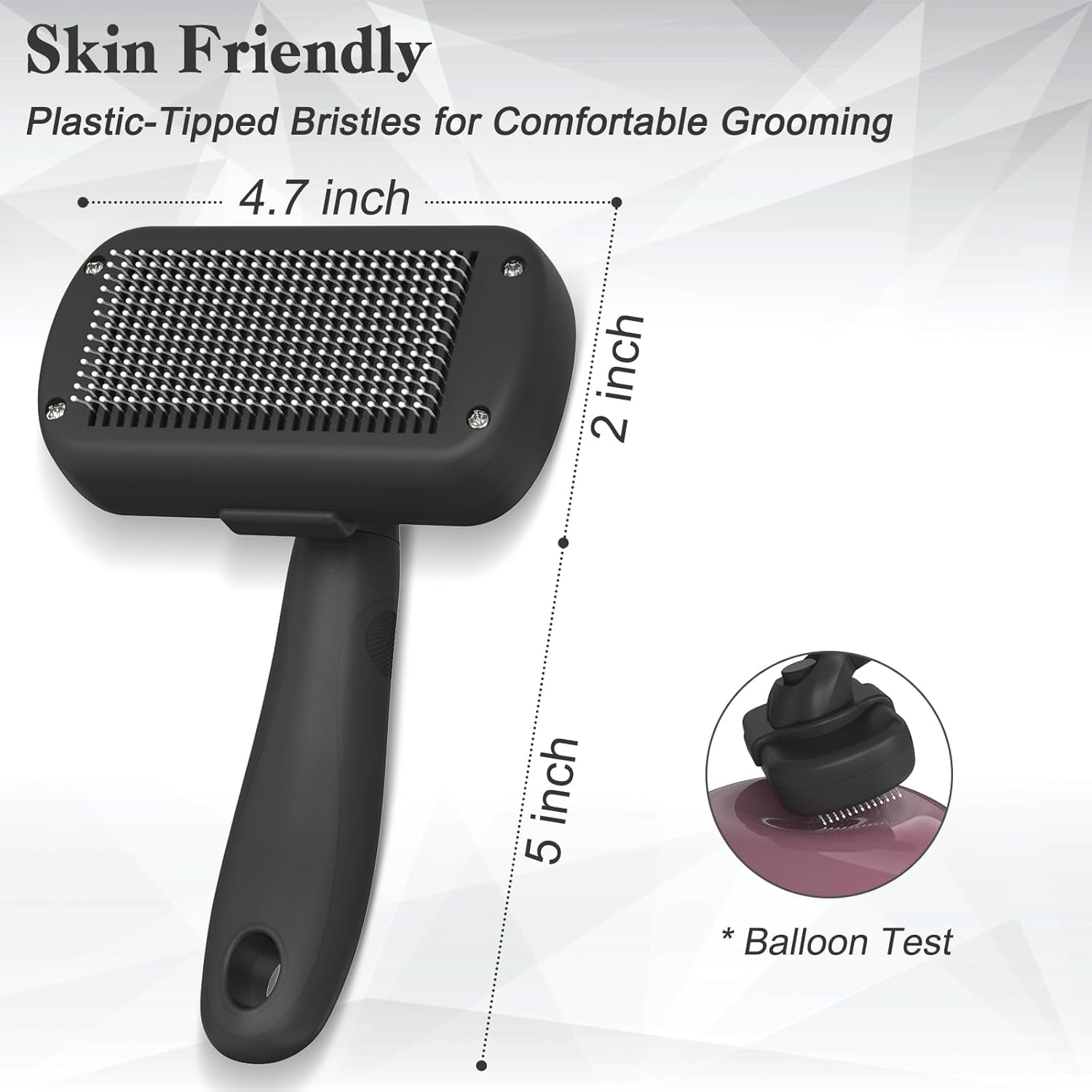 dipoo-self-cleaning-shedding-brush-skin-friendly-grooming-tool-for-dogs-cats-and-puppies-deshedding-and-hair-removal-for-long-and-short-haired-pets-black