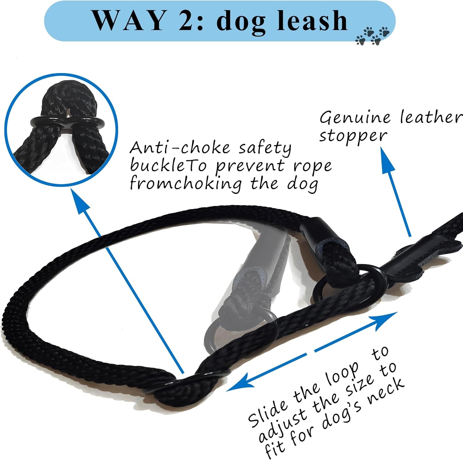 no-pull-dog-leash-figure-8-slip-lead-head-collar-for-large-dogs-black