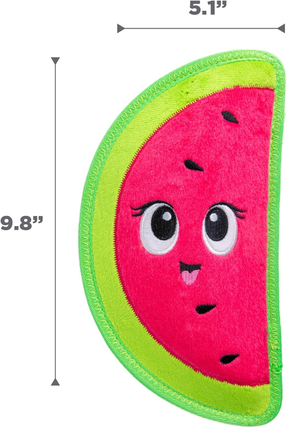 outward-hound-tough-skinz-durable-squeaky-dog-toy-with-two-tough-layers-watermelon-red-medium