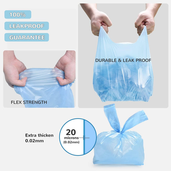 110 Count Biodegradable Poop Bags and 120 Count 15 Liters Cat Litter Bags, Durable Cat Litter Bags for Poop with Handles, Scented Poop Bags for Litter Box, Leakproof Cat Waste Bags7