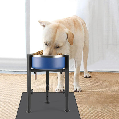 PROERR Single Dog Bowl Stand,Tall Dog Food Stand Adjustable Wide 7-11" Heights 14.5",Metal Elevated PET Bowl Holder Raised Water Feeder for Medium,Large Dog(Bowl Not Included)7