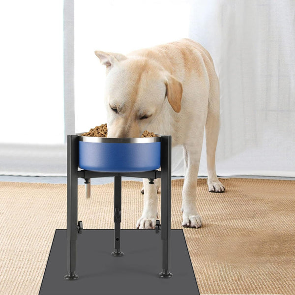 PROERR Single Dog Bowl Stand,Tall Dog Food Stand Adjustable Wide 7-11" Heights 14.5",Metal Elevated PET Bowl Holder Raised Water Feeder for Medium,Large Dog(Bowl Not Included)7