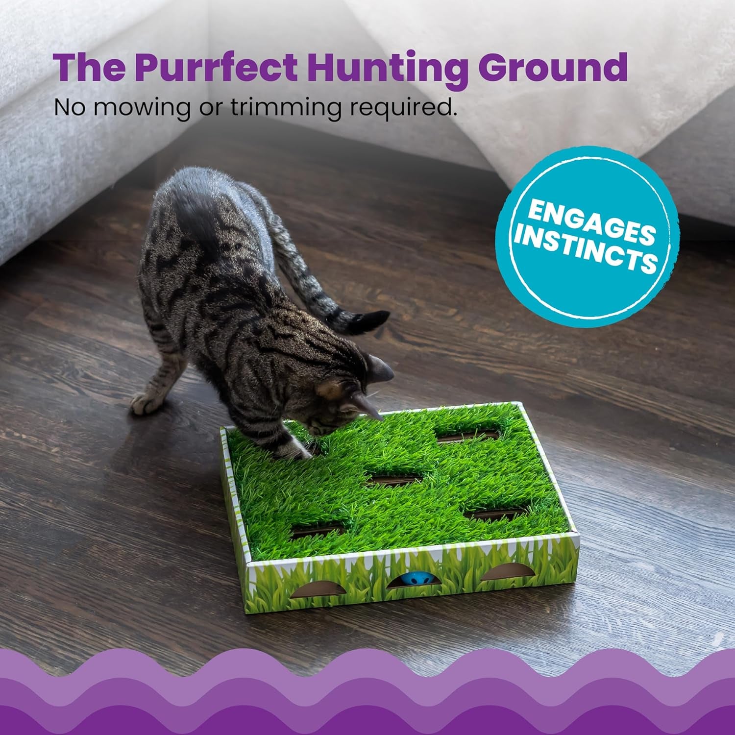catstages-grass-patch-hunting-box-interactive-indoor-cat-toy-with-faux-grass-3-jingle-balls-encourages-exercise-mental-stimulation-natural-hunting-instincts