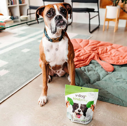 V-Dog Kind Jerky - 100% Vegan Jerky Dog Treats - Plant Based Protein and Superfoods - 8 Ounce - All Natural - Made in the USA6