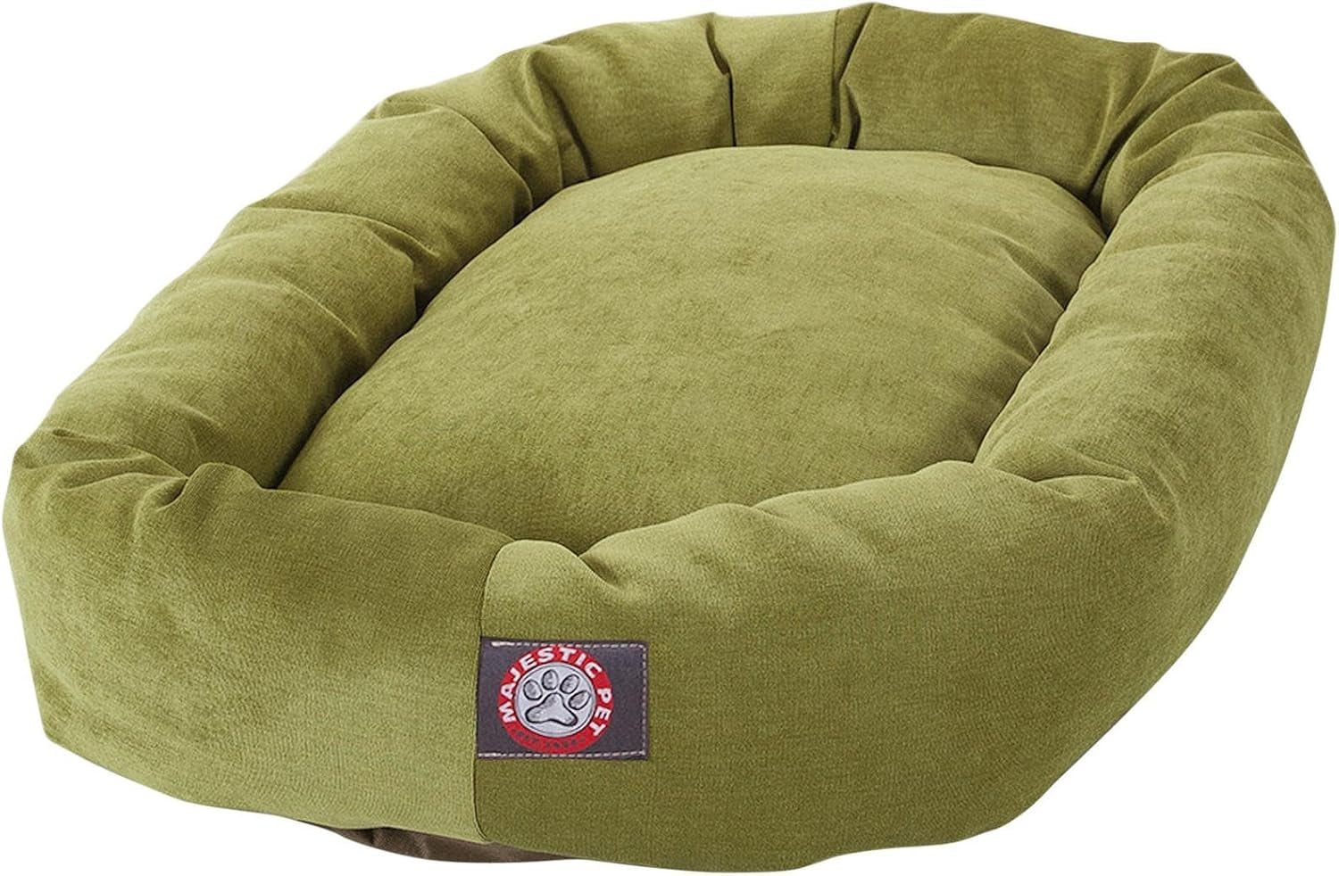 majestic-pet-40-inch-micro-velvet-calming-dog-bed-washable-cozy-soft-round-dog-bed-with-spine-for-head-support-fluffy-donut-dog-bed-40x29x9-inch-round-pet-bed-large-pearl