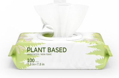 IMMHABI 400 Count Dog Wipes, Unscented Plant-Based Hypoallergenic Pet Wipes for Paws, Butt, and Anal Gland Care, Cleansing & Deodorizing for Puppies and Cats6