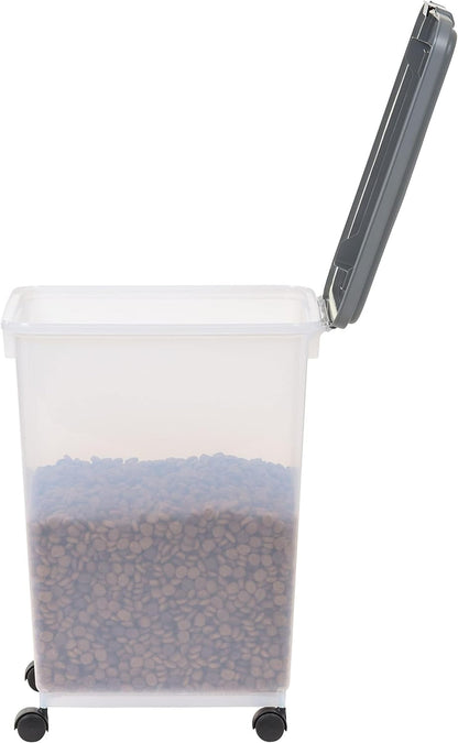 Amazon Basics Airtight Pet Food Storage Container with Scoop, BPA Free, Removable Wheels, 69 QT, Gray11