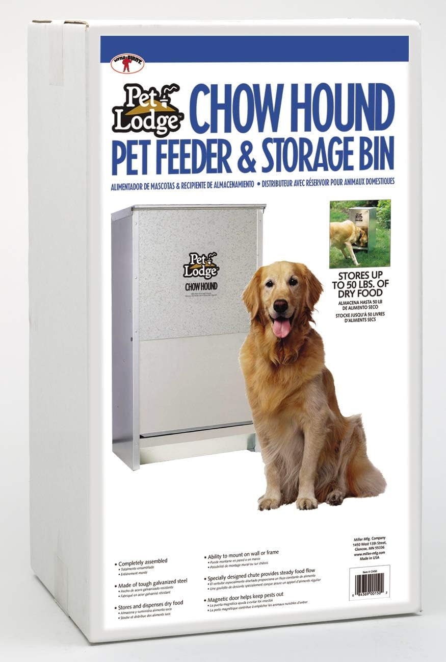 pet-lodge®-automatic-dog-feeder-chow-hound-outdoor-pet-feeder-for-large-dogs-tough-galvanized-steel-made-in-usa-50-pound-large-refillable-home-feeding-containers-and-storage-dispensers-for-dogs-silver
