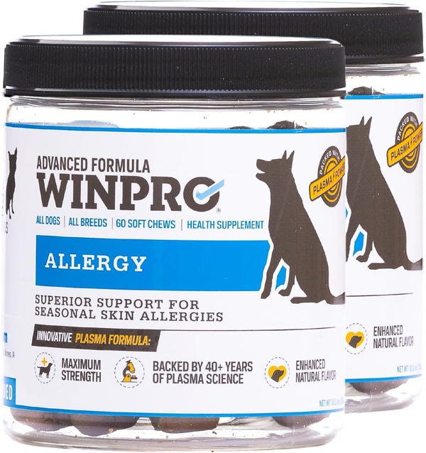 Allergy Chews – Plasma-Powered Formula for Dog Seasonal Allergy Support – Grain-Free Natural Blood Protein Supplements – 60 Soft Chews (1 Canister)8