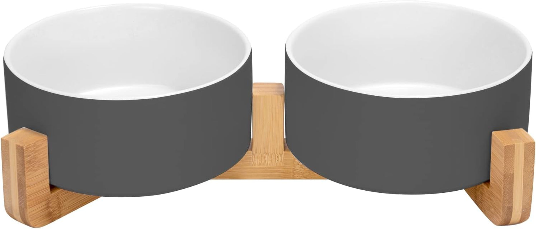 spunkyjunky-ceramic-dog-and-cat-bowl-with-wood-stand-non-slip-matte-glaze-weighted-food-water-set-for-cats-small-dogs-13-5oz