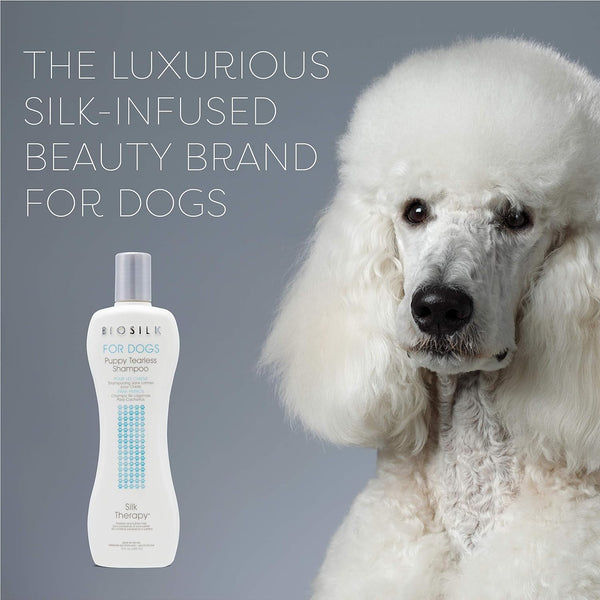 Biosilk for Dogs Puppy Tearless Shampoo, Gentle Dog Wash with Silk Proteins, Paraben and Sulfate Free Formula Helps Clean and Condition Coats for Puppies and Dogs, 12 Fl Oz | Paraben- and Sulfate-Free Formula with Silk Proteins Cleans and Conditions Puppy Coats4
